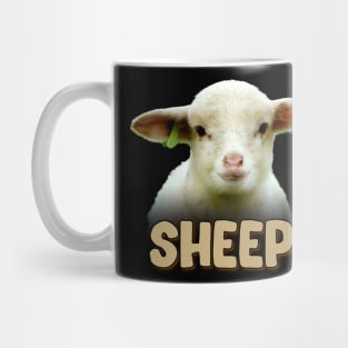 Fleecy Finesse Sheep Dreams, Trendy Tee for Wool Aficionados Mug